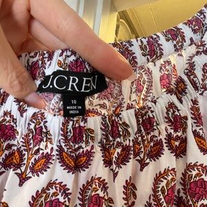 J crew drop waist off the shoulder mini dress